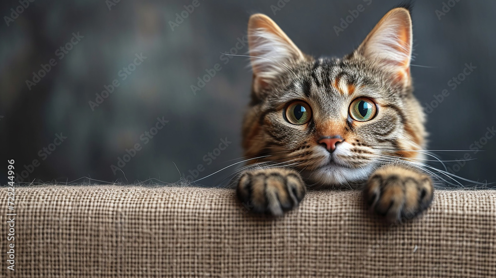 Obraz premium portrait of a cat Generative AI.