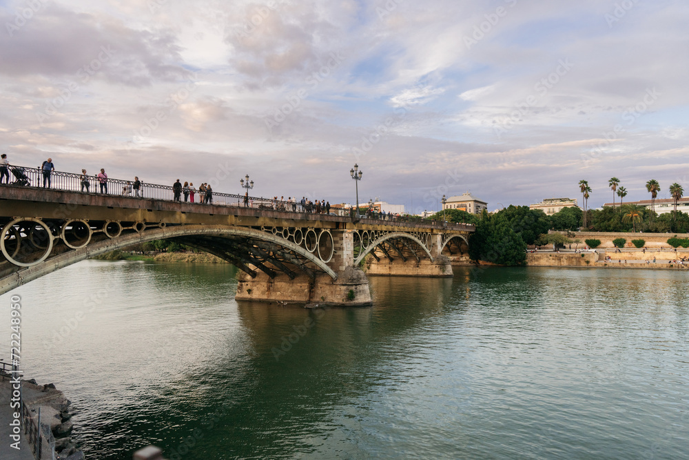 Bridge over river in Sevilla