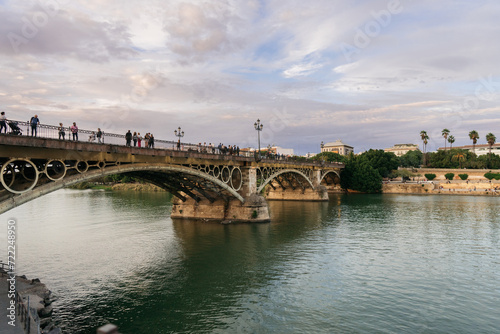 Bridge over river in Sevilla