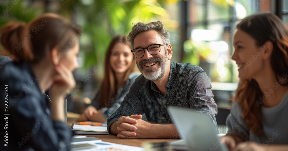 Group of happy colleagues together in the office, happy cooperation with clients, business cooperation, work meeting, brainstorming,young team Group of happy colleagues together in the office, happy cooperation with clients, business cooperation, work meeting, brainstorming,young team