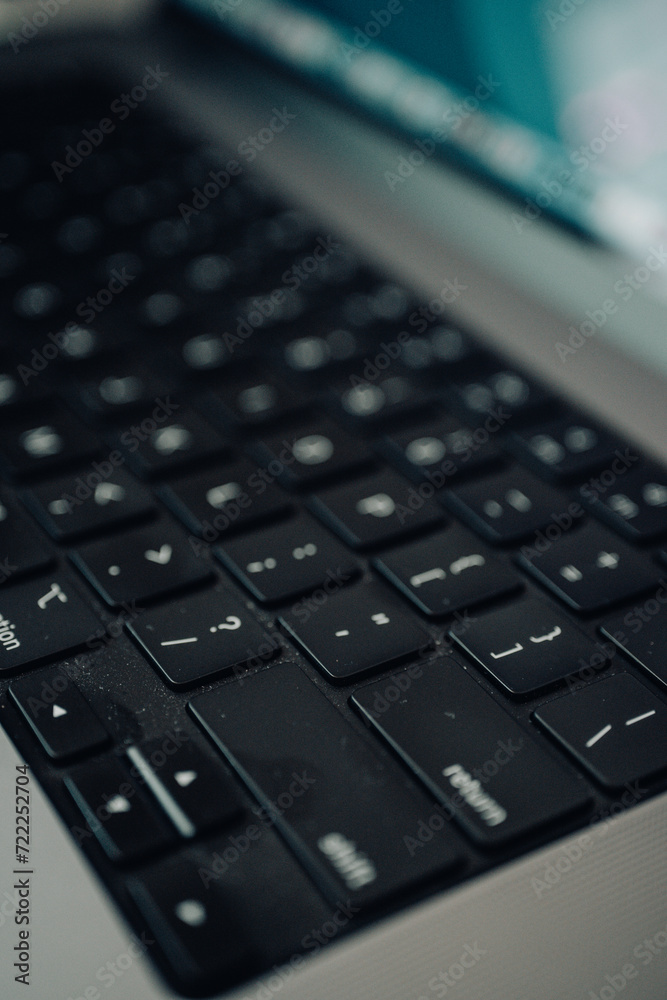 Teclado de computadora. Teclado de computadora.