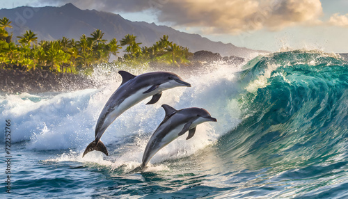 dolphin jumping out of water © Cassano