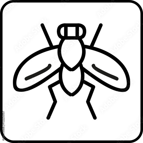 Insects on car vector icon