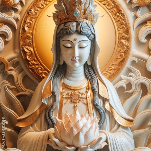 Guan Yin Buddha Statue: The Goddess of Mercy photo