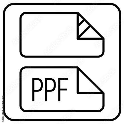 Car ppf and vinyl vector icon