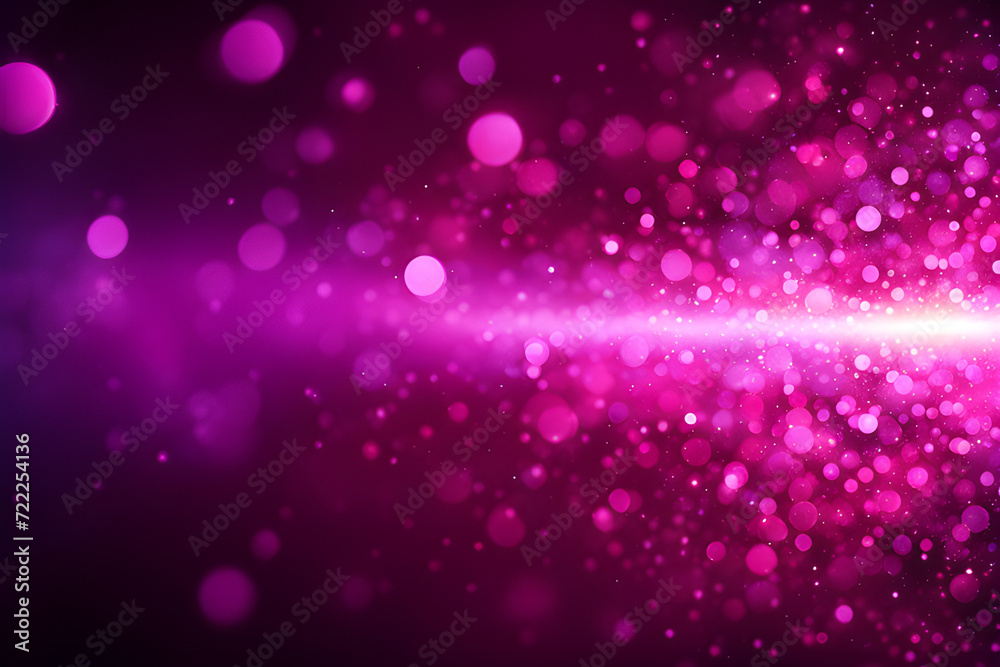 Magenta glow particle