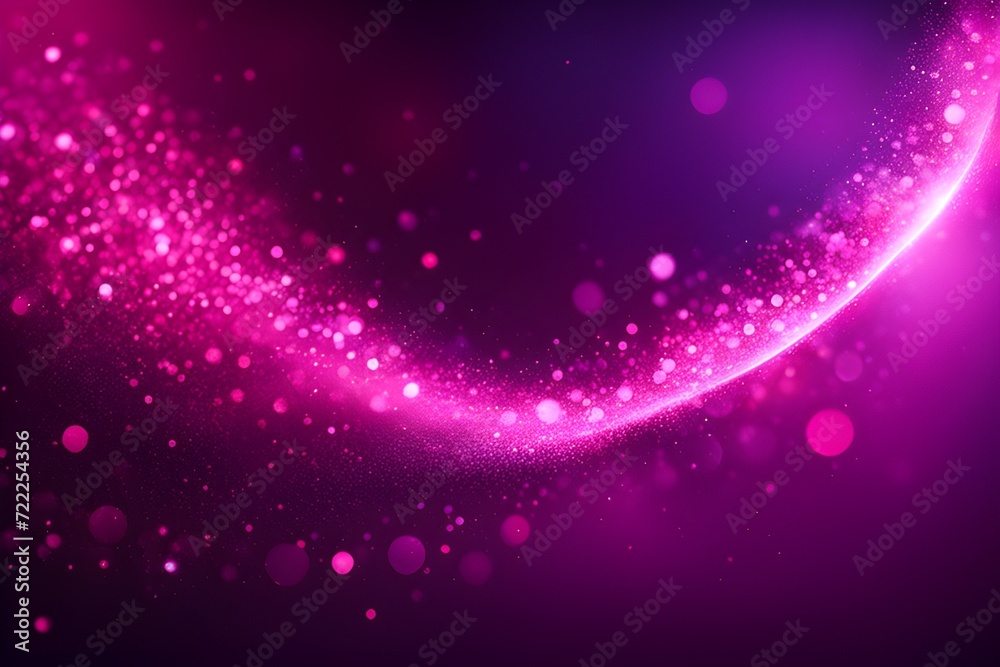 Obraz premium Magenta glow particle