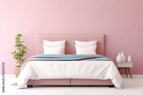 modern bed room. 