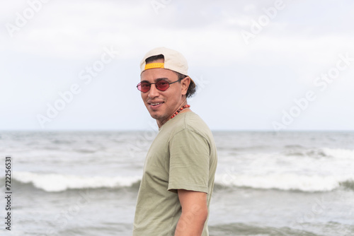 Casual Beach Day Smile © Hector Pertuz