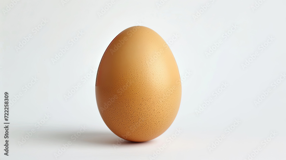 Brown Egg on White Table Brown Egg on White Table