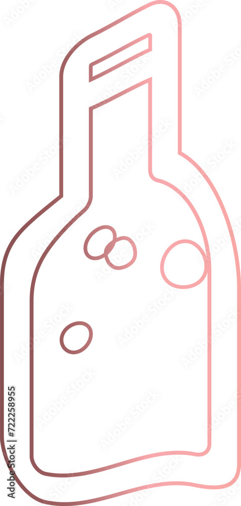 Drink bottle gradient design drawing. Drink bottle gradient design drawing.