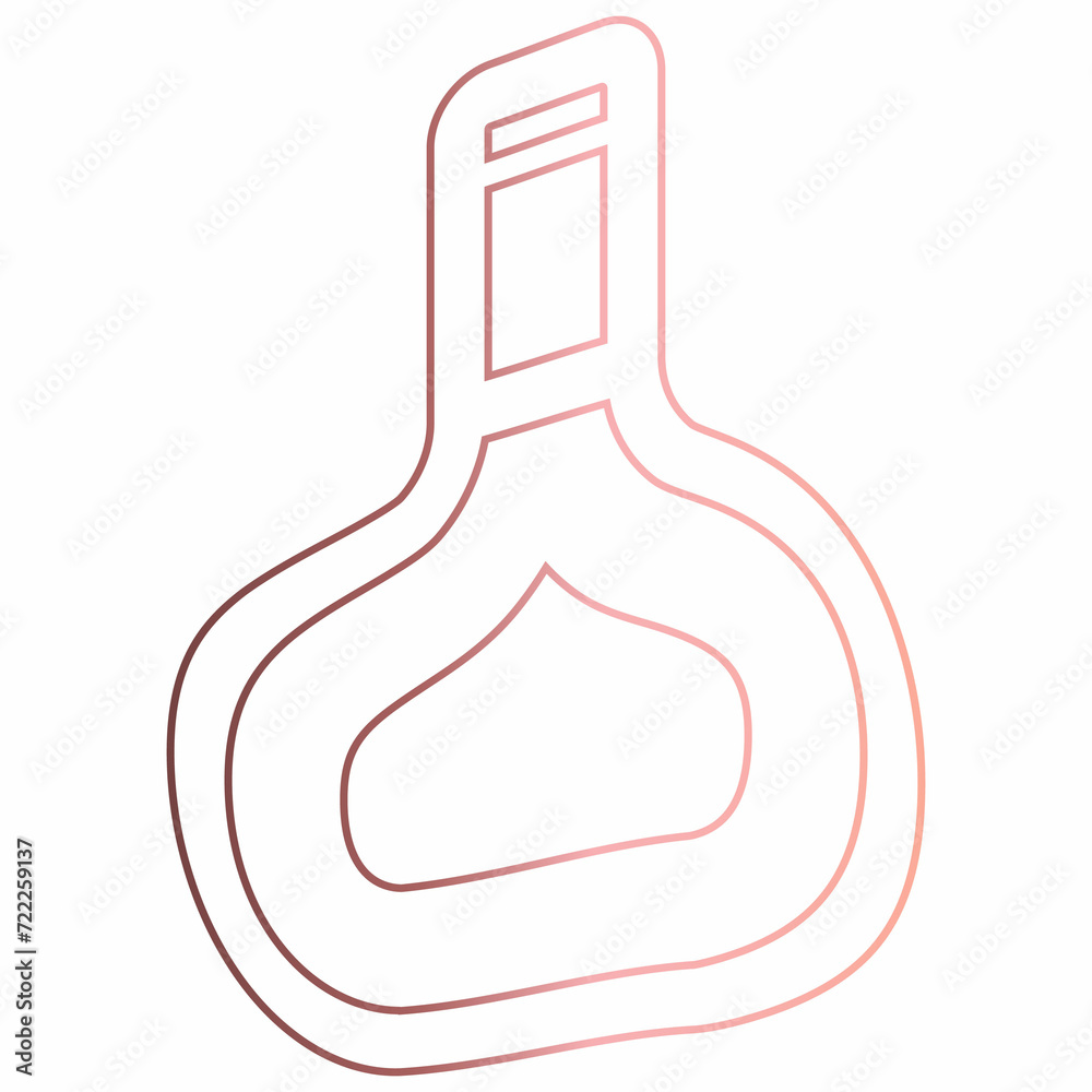 Drink bottle gradient design drawing. Drink bottle gradient design drawing.