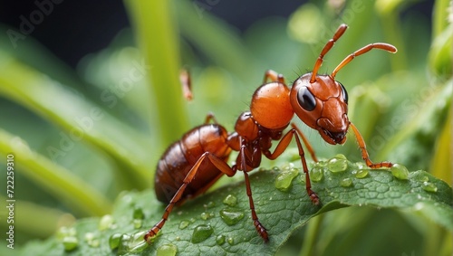 ant on leaf © UmerDraz