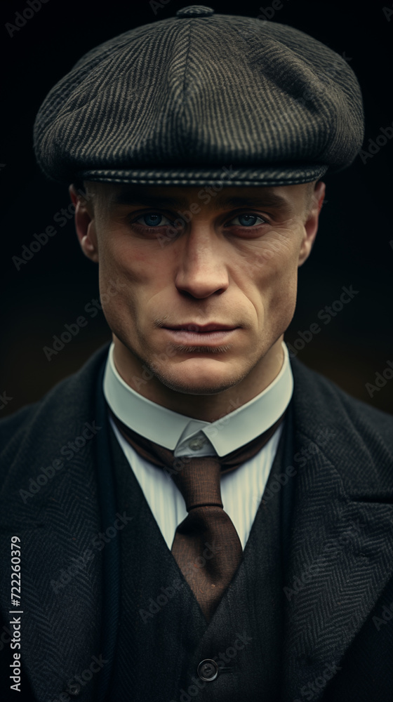 A classic male Portrait in the Style of 1930 A classic male Portrait in the Style of 1930