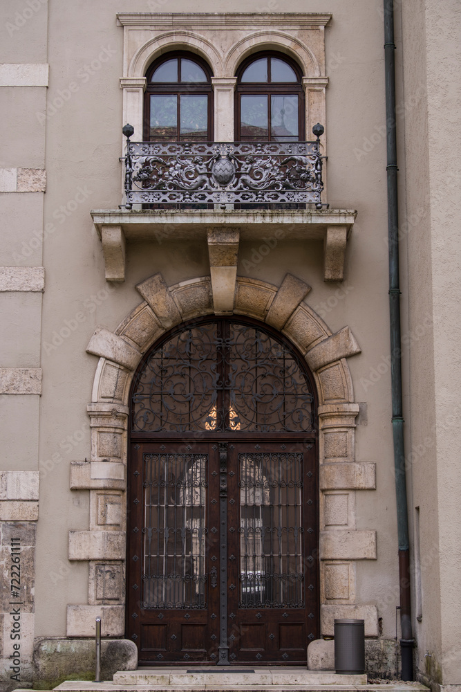 Germany-September 30, 2023 : Antique entrance door.