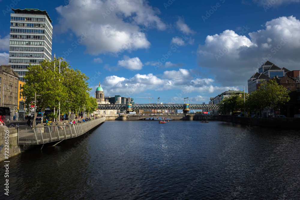 view of the river liffey in dublin