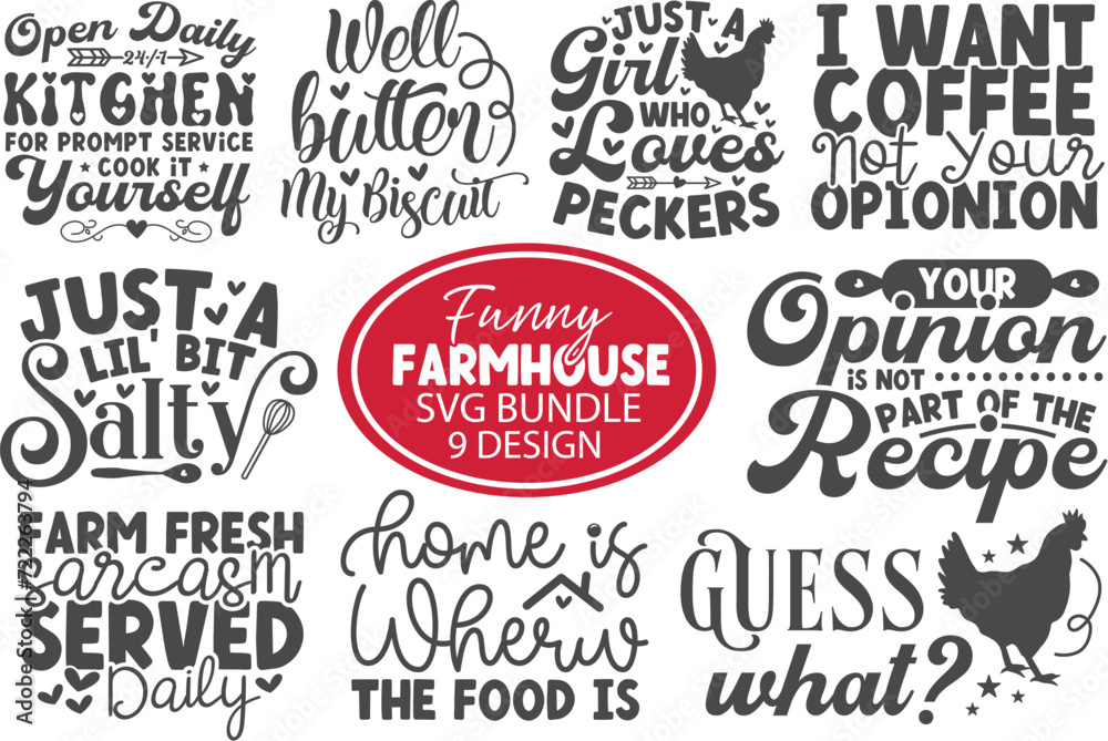 Fototapeta premiumfunny farmhouse kitchen svg bundle,kitchen svg bundle,farmhouse svg bundle, kitchen svg,kitchen quotes bundle,kitchen quotes png,kitchen shirt,Kitchen Svg Bundle, Kitchen Quotes Svg Bundle, Kitchen 