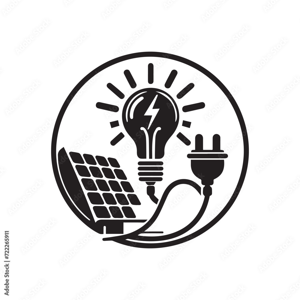 vecteur-stock-vector-illustration-in-continuous-flow-solar-energy-is