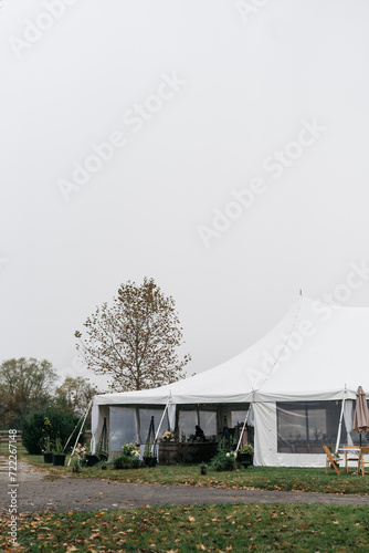 white tent in a field © Leslie Rodriguez