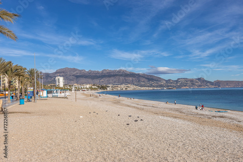 L'Albir, Spain - January 3 2024 "Beautiful coast of Spain during the winter"