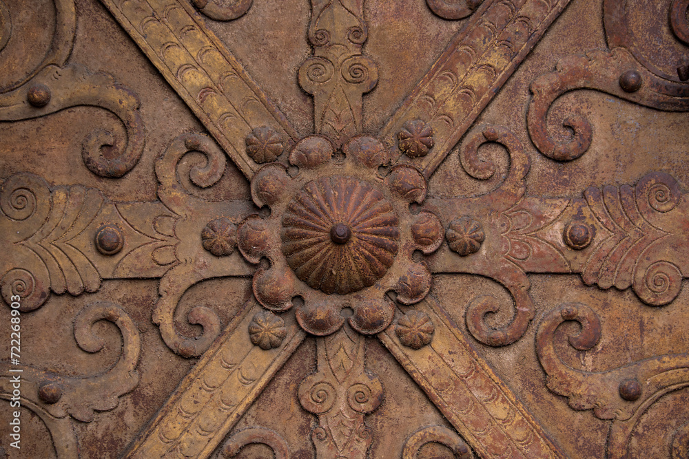 Obraz premium Germany-September 30, 2023 : Antique entrance door.