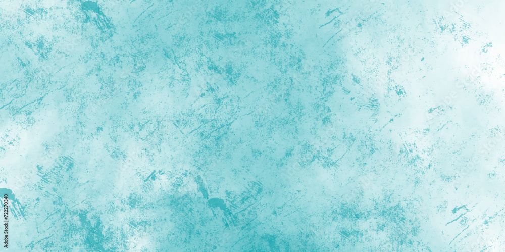 Grunge texture splash paint wall. Colorful blue and greenish painted decorative wall texture. Blue grunge background. Abstract background with natural matt marble texture background
