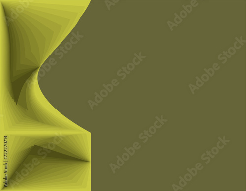composition of fields and colors nuanced green