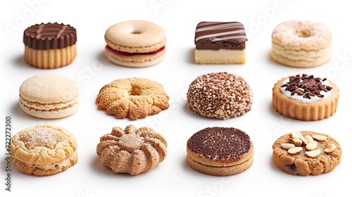 Assortment of cookies and pastries. Top view