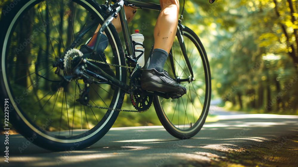 Fototapeta premium bike in the forest