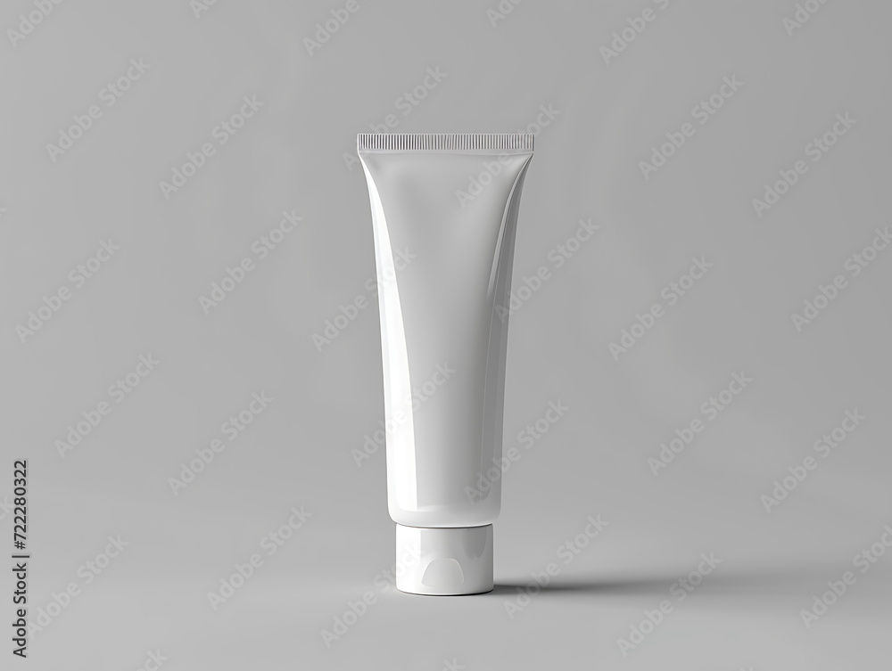 Realistic Cosmetic Tube Mockup In a grey room, illuminated by sunlight from the side. Created with Generative AI. Realistic Cosmetic Tube Mockup In a grey room, illuminated by sunlight from the side. Created with Generative AI.