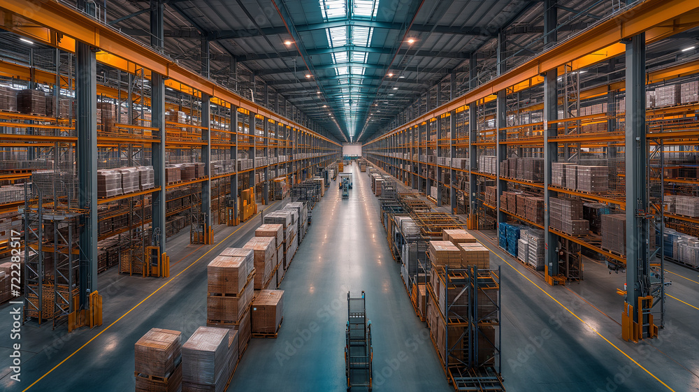 High tech automated warehouse