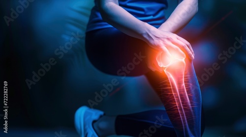 Striking HDR Image of a Person Overcoming Knee Pain