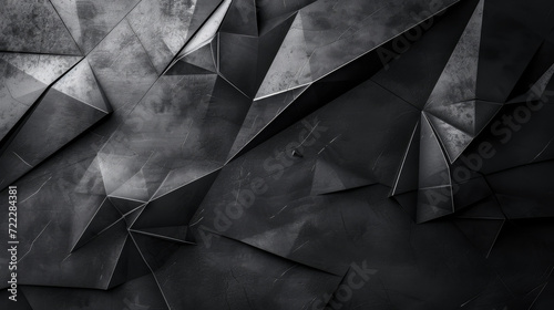 Dark folded geometric shapes creating a textured abstract pattern.
