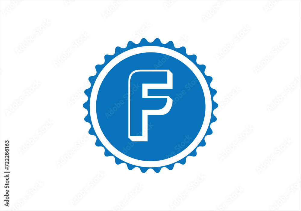 F Letter Initial Logo Design, Vector Template F Letter Initial Logo Design, Vector Template