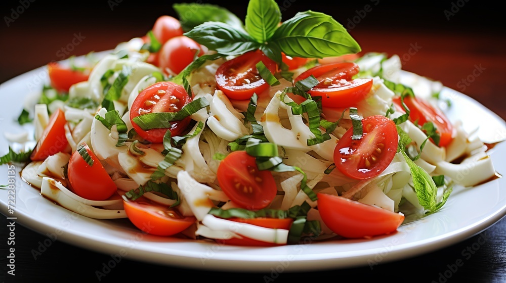 Savory Pasta Delight: Fresh Vegetables and Al Dente Noodles on a Plate Savory Pasta Delight: Fresh Vegetables and Al Dente Noodles on a Plate