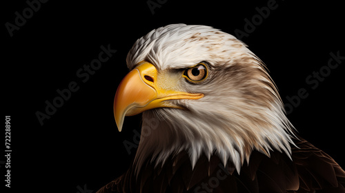 Close up of a Majestic Bald Eagle