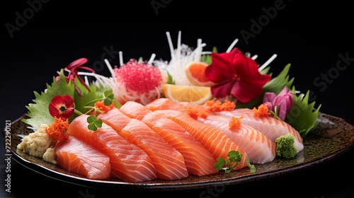 Savory Seafood Delight: Fresh Sashimi and Sushi Platter