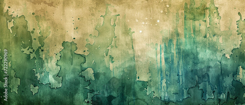 Distressed dark watercolor textures with green, black, blue. Water marks and grunge aesthetic. Graphic resource background and wallpaper