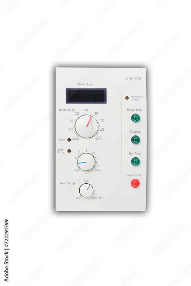 Central home temperature control. Air conditioning or thermal control equipment. Soft shadow. Isolated. Central home temperature control. Air conditioning or thermal control equipment. Soft shadow. Isolated.