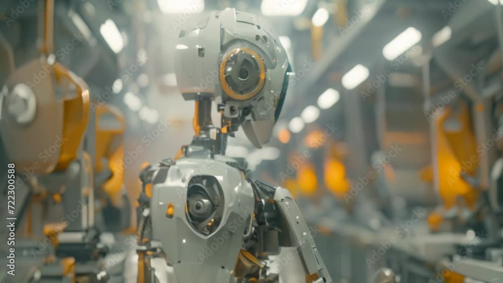 Innovative Manufacturing: High-Precision Robotic Assembly Line. Generative ai Innovative Manufacturing: High-Precision Robotic Assembly Line. Generative ai