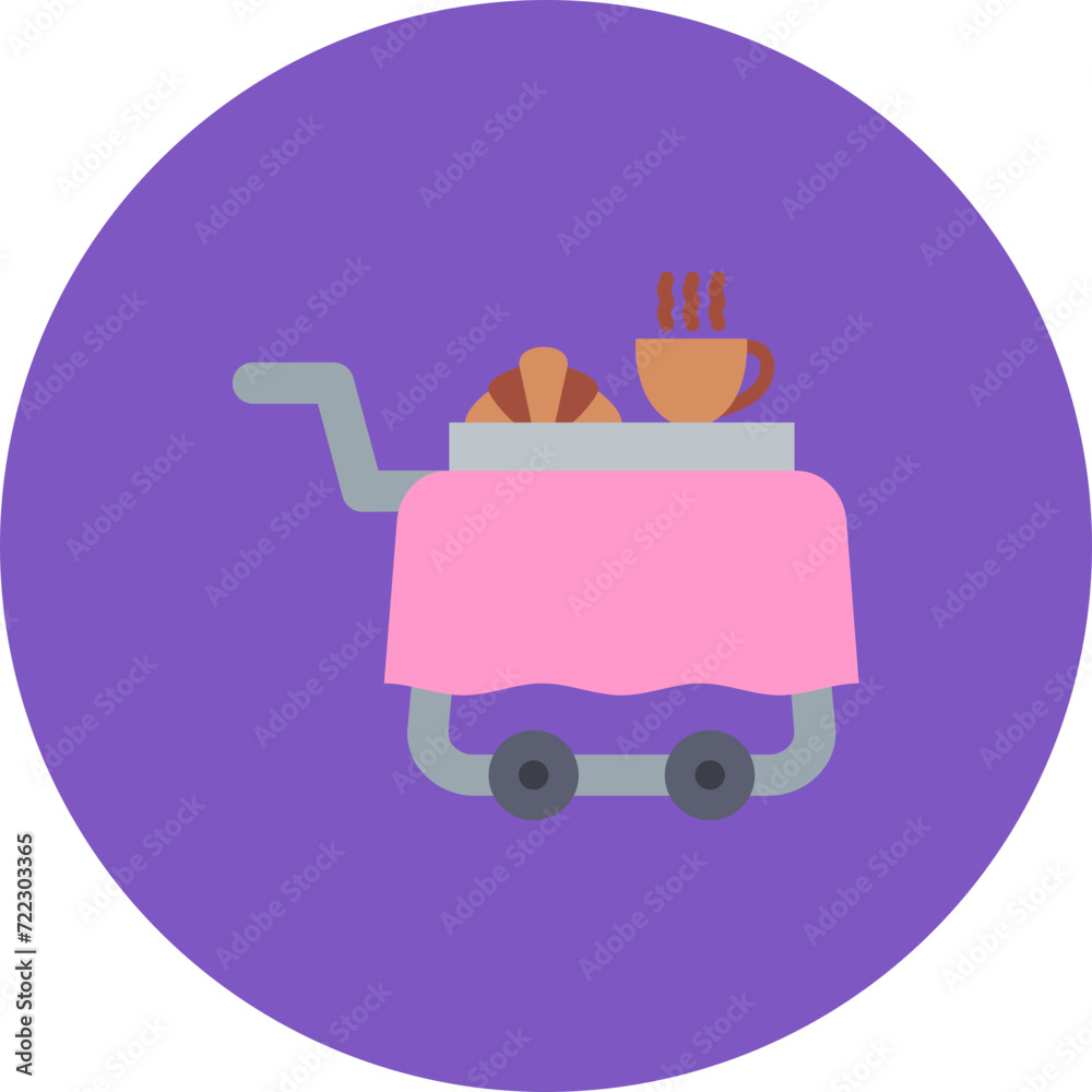 Fototapeta premium Room Service Icon