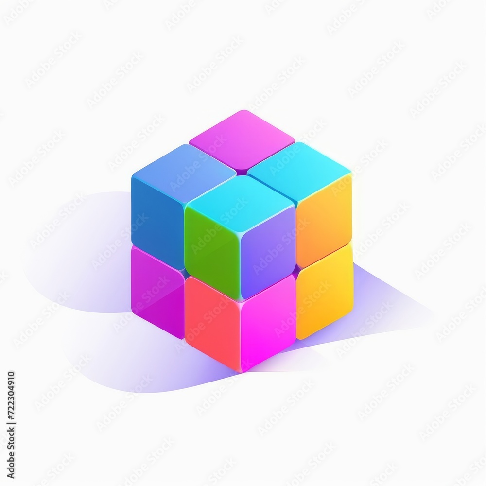 cubes isolated on white cubes isolated on white