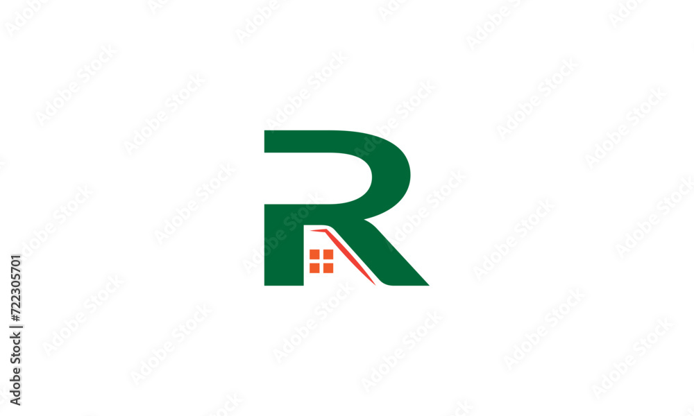R Home Logo Vector element. Initial logo template design. R Home Logo Vector element. Initial logo template design.