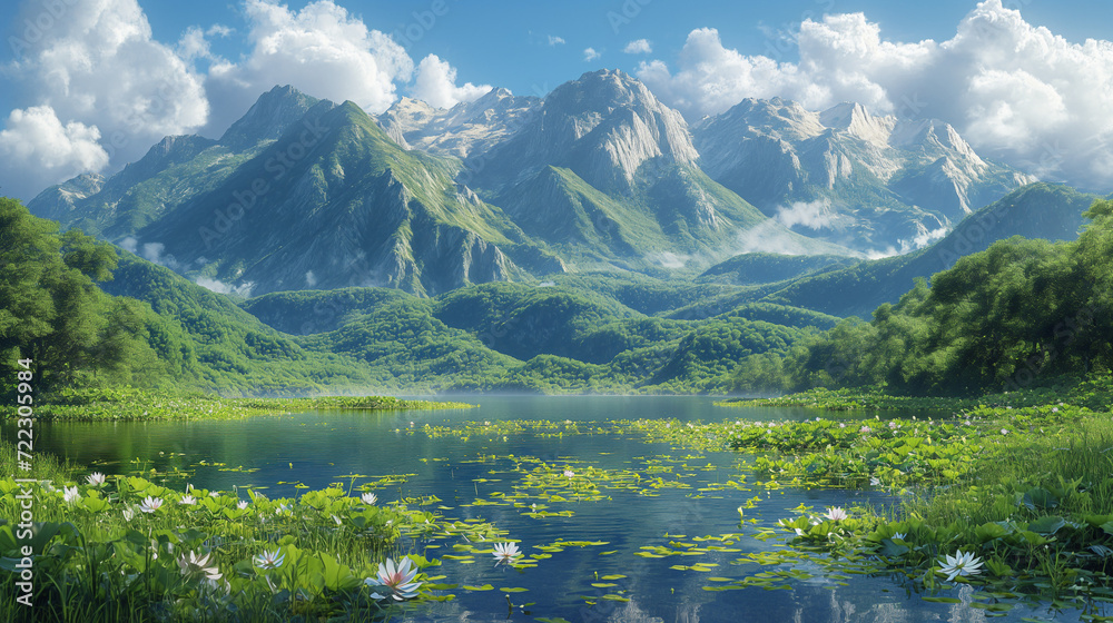 lake in the mountains