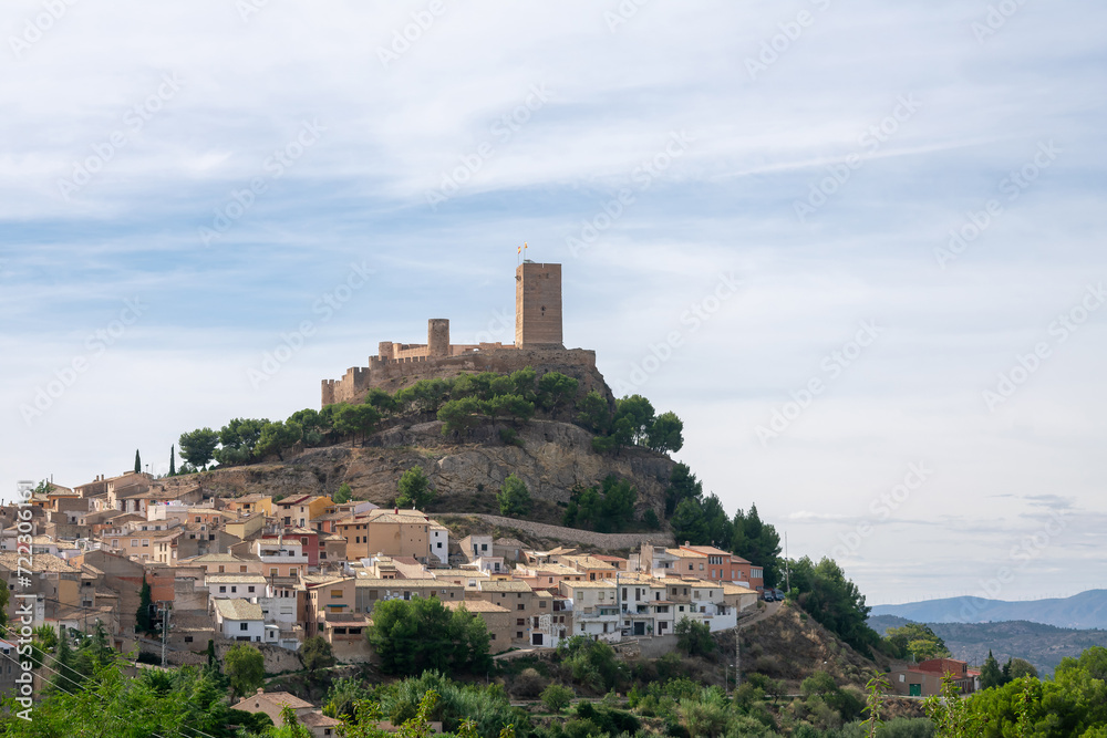 Fototapeta premium Biar Castle, Alicante, Valencia, Spain, Europe.