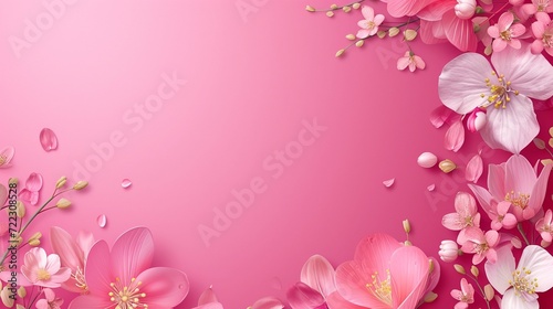 love shape on a royal pink background and the text Happy Women s day  Women Day banner  Women Day background  Women Day  women background  Women Empowerment Day  heart  love  valentine  pink  card