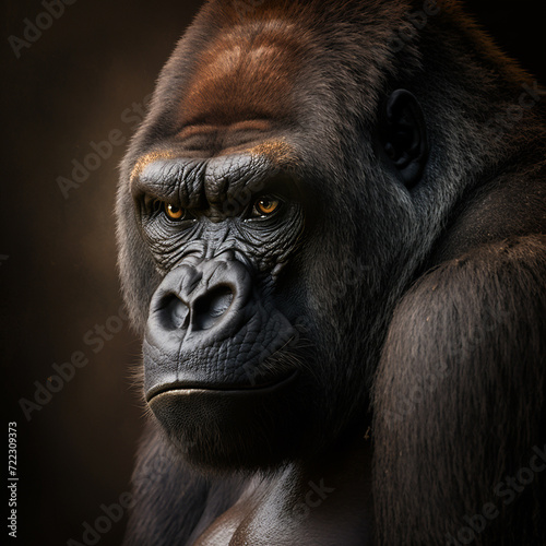 Gorilla are very powerful animals Generative AI © ParthoKumar