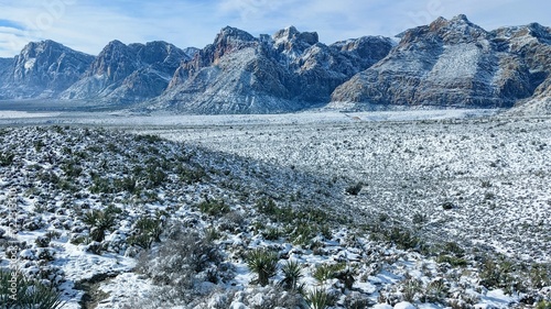 Winter View of Red Rock Canyon National Conservation Area, Clark County, Nevada photo