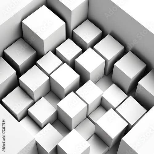 abstract background made of cubes © AiDistrict
