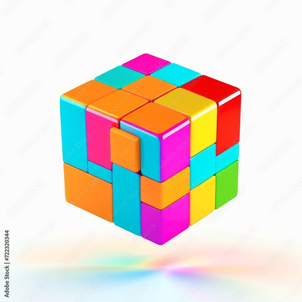 cube isolated on white background